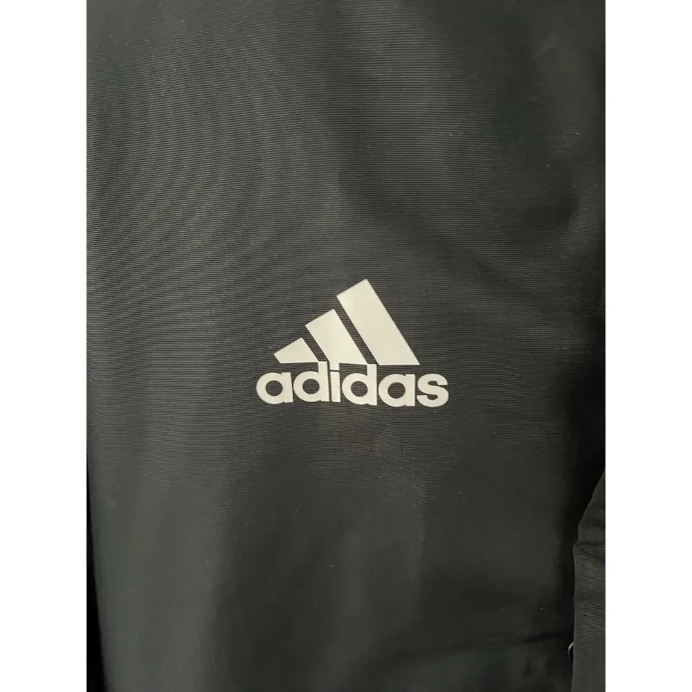 Adidas Sporting Blue Valley Hooded Soccer Parka Jacket Black Men’s M Coat